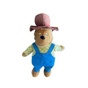 Vintage 1982 Fisher-Price Toys Berenstain Bears Papa Plush 13" 778 Stuffed Bear